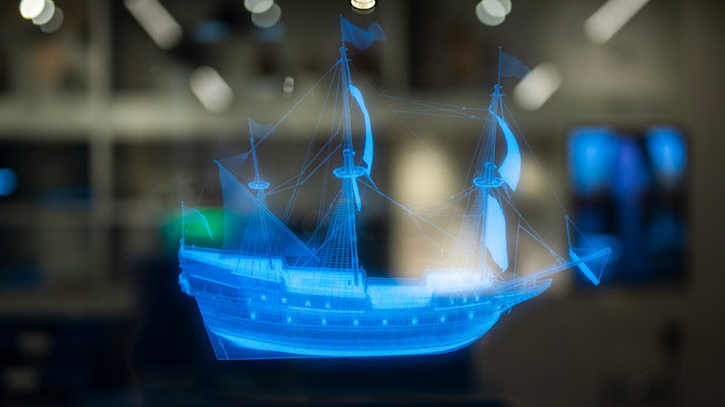 Hologram på Vrak