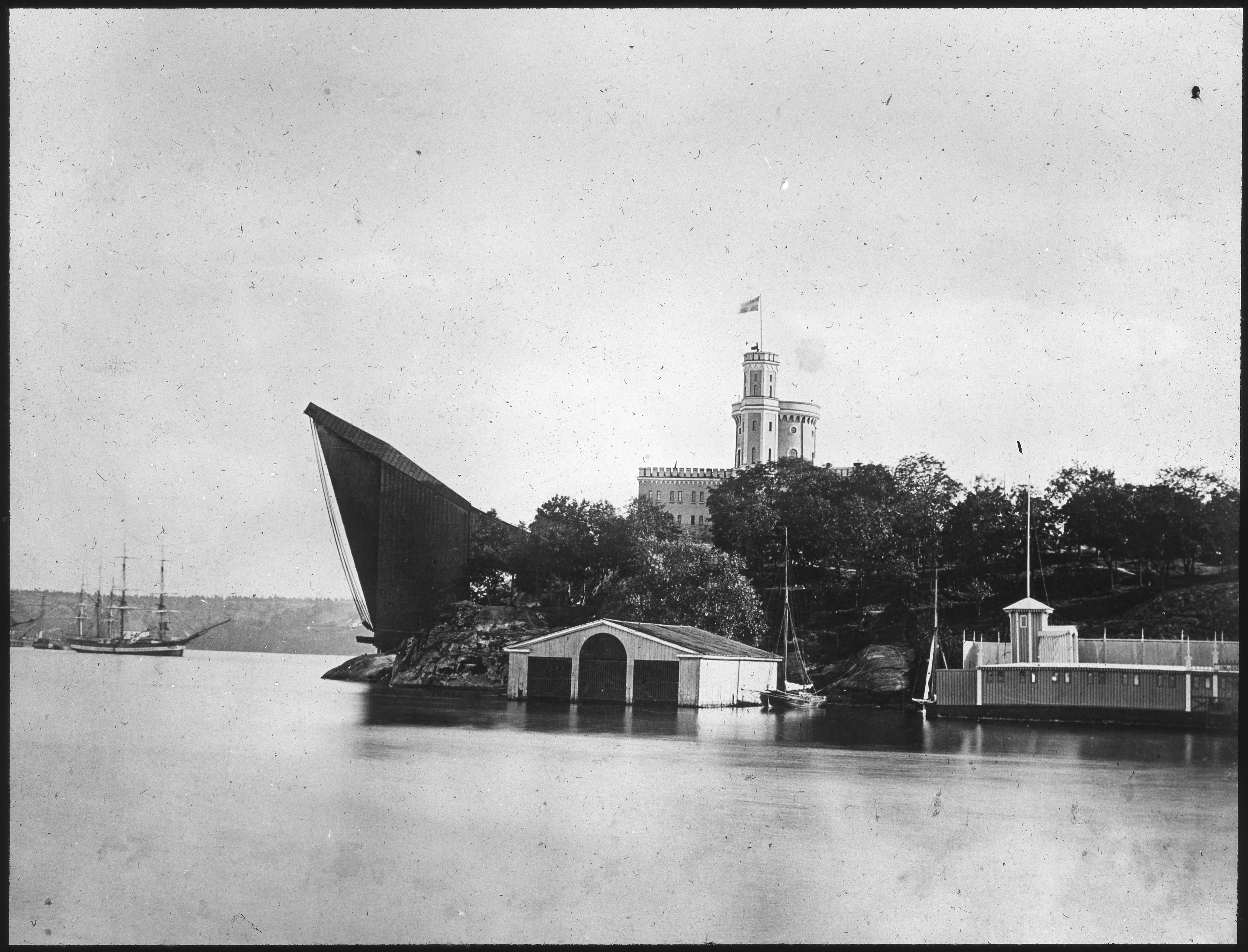 Mastkranen kring 1880.
