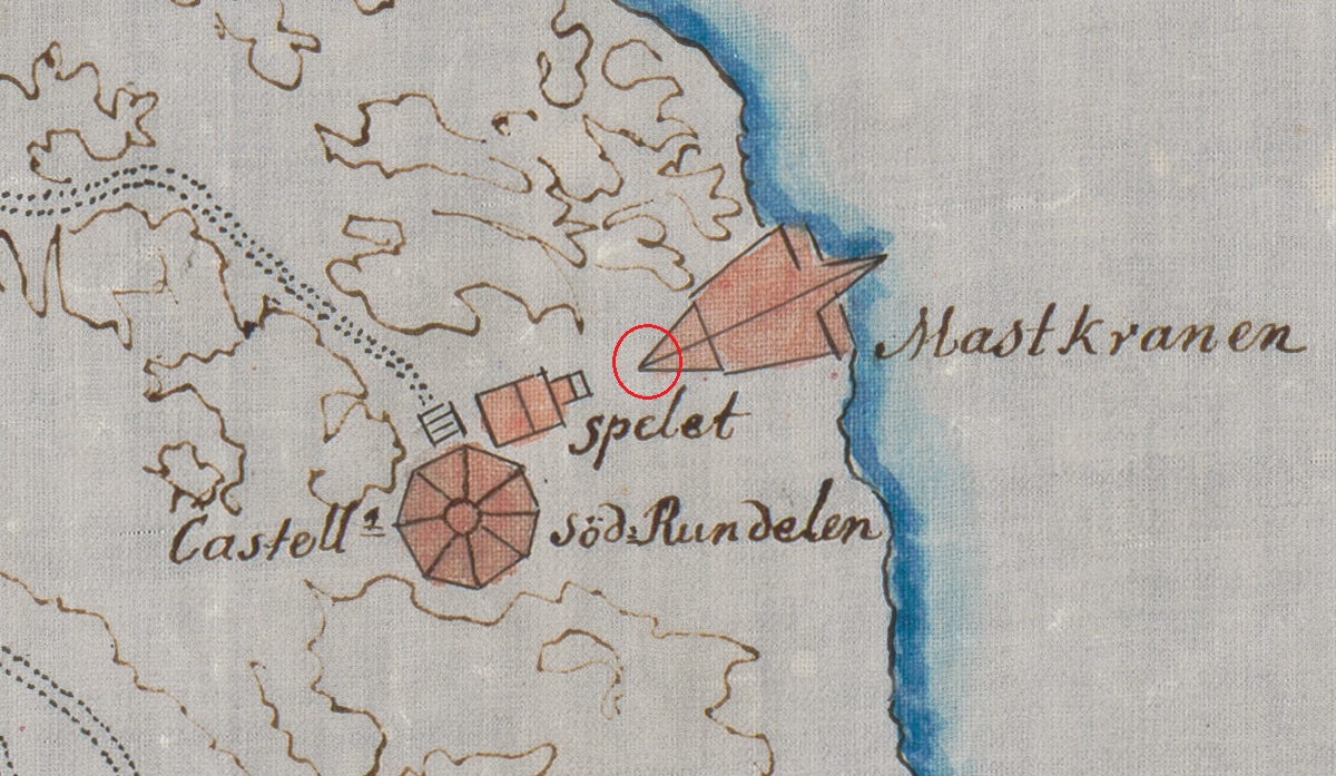 Mastkranen och det gamla kastellet