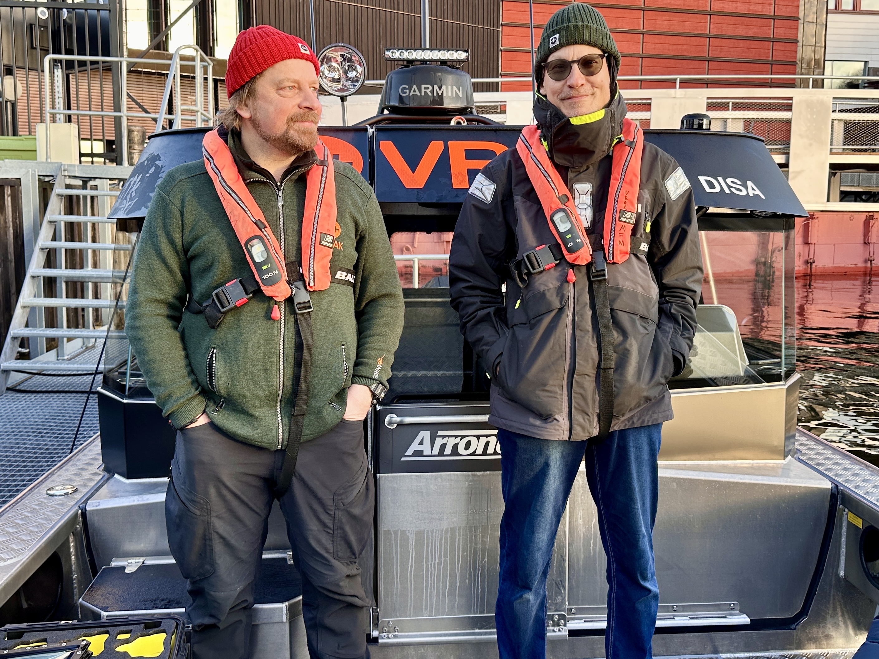 Jim Hansson och Mikael Fredholm, marinarkeologer